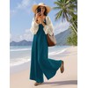 YESNO Casual Wide Leg Jumpsuits for Women Boho Floral Pleated