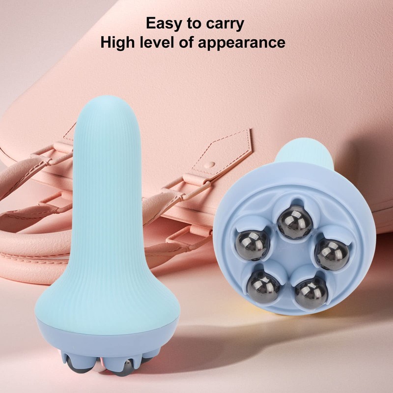 5 Magnet Bead Massage Roller, Handheld 360 Grad Rotating Slimming