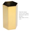 Pen Holder Hex Stainless Steel Gold Electroplating Durable Glossy Corrosion