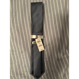 Alfani NWT Alfani Mens Stockton Plaid Pattern Denim 409 Necktie