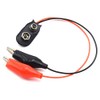 SDTC Tech 5pcs T Type 9V Battery Clip Connector Positive
