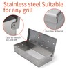 2pcs Stainless Steel Smoker Box for Gas Grill, Optimized Airflow