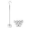 QWORK Lab Slotted Mass Set, 2 Set of Chromium-Plated Metal