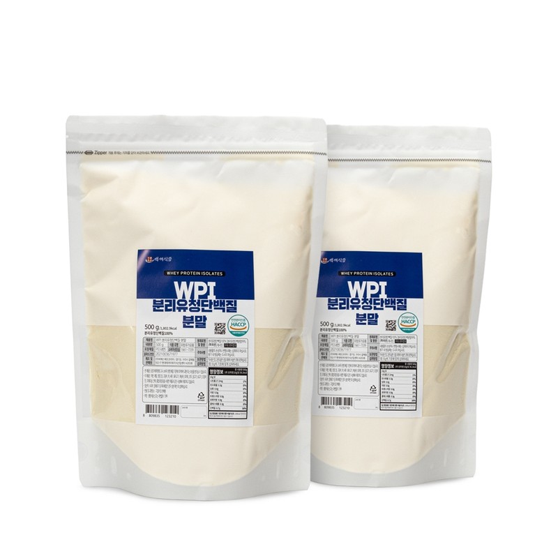 Baekse Food WPI whey protein isolate powder 500g pack 500g