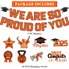 LARRAZABAL Orange Graduation Decorations 2025, We are So Proud of