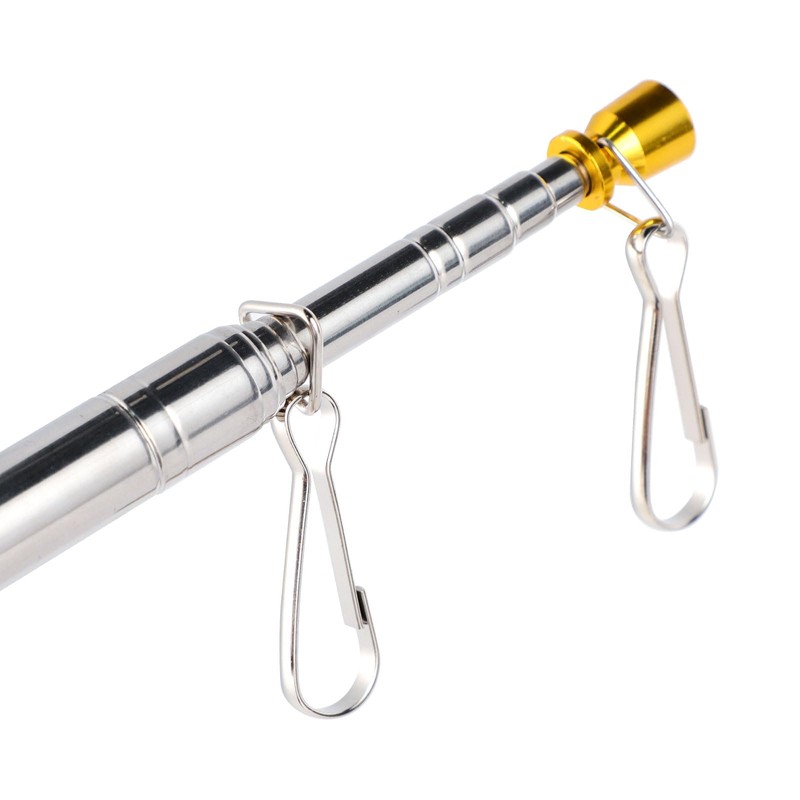 Risipu 8.2FT Telescopic Flag Pole,Stainless Steel Handheld Portable Extendable Retractable