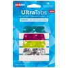 Avery Margin Ultra Tabs, 2.5" x 1", Holographic Jewel Tone