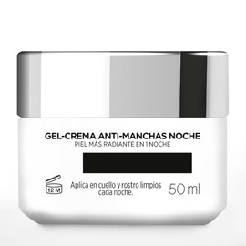 L'Oréal Paris crema noche antimanchas Glycolic Bright, 50ml - Gel crema facial con Acido Glicólico y Niacinamida que reduce todo tipo de manchas, Text