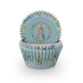 Anniversary House Beatrix Potter™ Peter Rabbit™ Spring Meadow Paper Cupcake Cases, 75 Cupcake Cups, 3 Colourful Assorted Designs, 3.2 x 5cm, J205