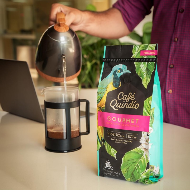 Cafe Quindio Gourmet - Medium Roast 100% Colombian Excelso Ground