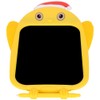 LCD Writing Tablet Christmas Hat Cartoon Owl Shape Children Yellow