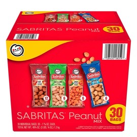 Sabritas Peanuts, 4 Flavours Hot , salt and lemon ,spicy and Japanese , Protein Snack sour Flavor Mexican Snack  30 packs sabritas mexicanas
