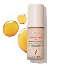 toty. by Sofia Vergara - Transforma AHA 360º Retexturizing Serum - Sun Damage Repair For Face - Glycolic Acid Serum - Anti Aging Treatment for Dark Spots, Lines, Wrinkles - Travel Size (0.5 fl oz)