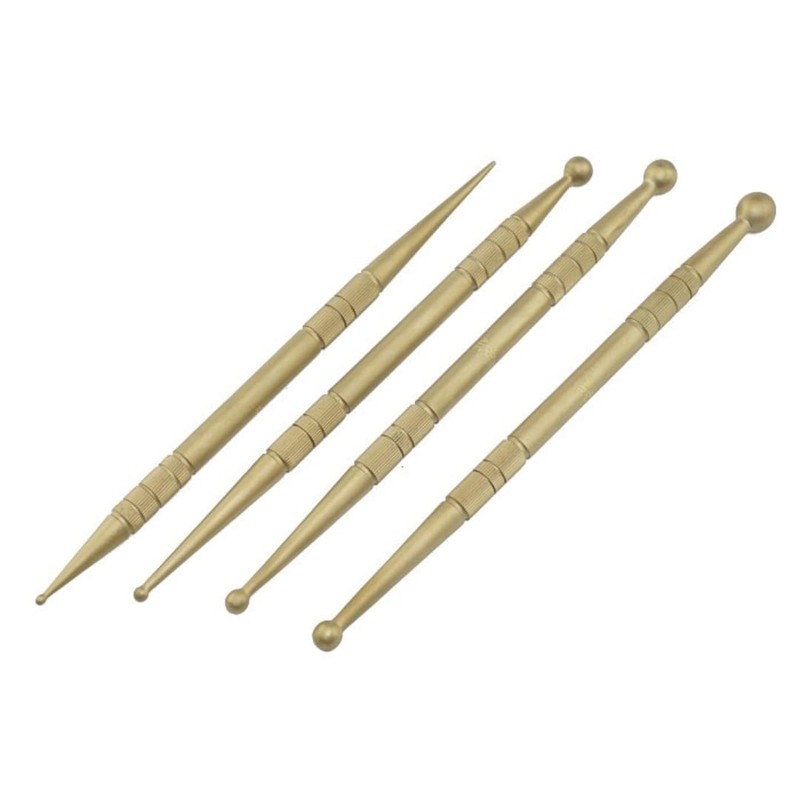 Brass Massage Sticks 6 and 9 mm 15 cm Massage