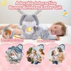 MILEGI Breathing Stuffed Animal, Soothe Snuggle Bunny Plush, Sleep Buddy