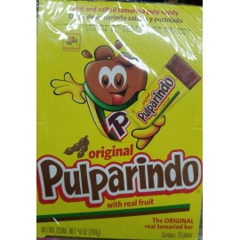 De La Rosa Pulparindo Original Flavor Mexican Tamarind Candy 20pc