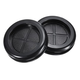QUARKZMAN Rubber Sleeve Round Mounted on Both Sides, Diameter 40 mm, Inner Diameter 35 mm, Pack of 4 for Cable Protection