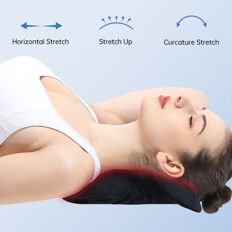 Electric Neck Stretcher Relieve Fatigue Reduce Stress Heated Cervical Neck