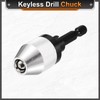 HARFINGTON Keyless Drill Chuck 1/4" Hex Shank Chuck Conversion Adapter