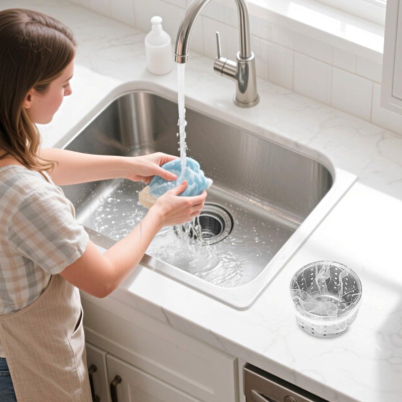 Deep Sink Strainer Basket – Fits Standard 3-1/2" Kitchen Drains