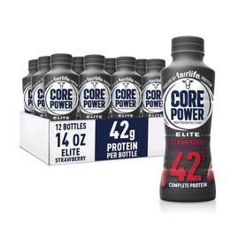 Core Power Elite High Protein Shake, Strawberry, 42g Bottle, 14oz, 12 Pack