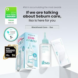 ilso Super Melting Sebum Softener, 5.29 fl oz, with 40 Skin Wrap Cotton Pads included, Pore Cleansing Solution, Blackhead Softener, Melts Away Blackhe
