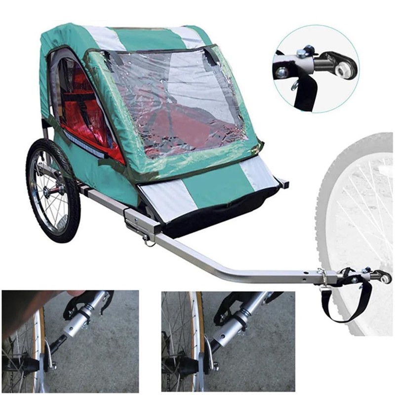 Bicycle Trailer Coupling - Bicycle Towing Hitch with Locking Pin,