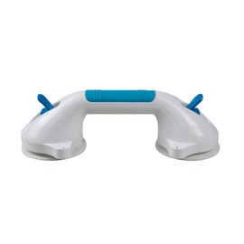 PCP Suction Grip Bathtub and Shower Handle with Color Lock Indicators, 12 inches