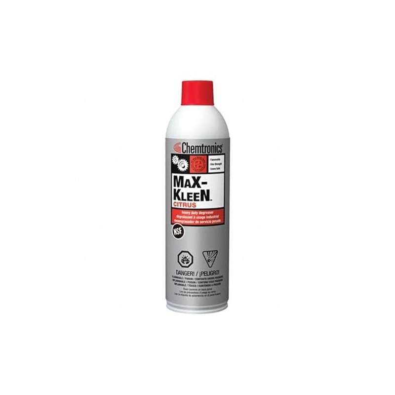 Chemtronics ES2289 Max-Kleen Citrus Heavy Duty Degreaser, 15oz aerosol can