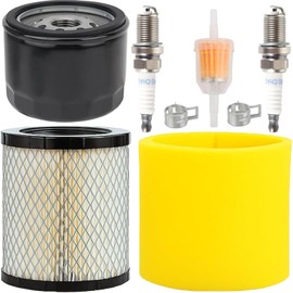 Z355E Air Filter Tune Up Kit Replacement for John Deer Z335E Z345M Z225 Z235 Z355R Z345R Z345 Z335M Z335 Z355 E120 17.5hp 19.5hp 20hp 21hp Engine 46’’48’’ Mower Parts wiht Oil Filter