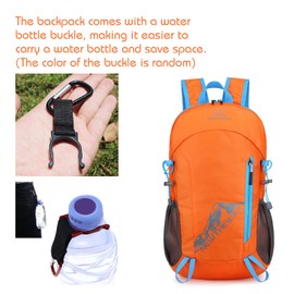 Hiking Backpack,20L Sports Lightweight Folding Waterproof Ultra-Light Backpack Suitable For Outdoor Camping Picnic (Orange)