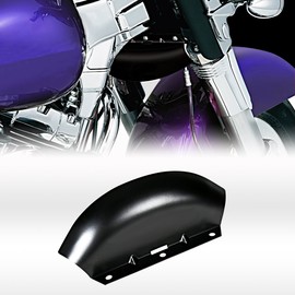 Black Lower Triple Tree Wind Deflector for Harley 1980-2013 Touring Street Glide Road King Models