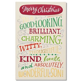 American Greetings Funny Christmas Card for Son (Wonderful Traits)