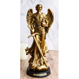 Saint Jegudiel Jehudiel Archangel Statue Patron of Spiritual Endeavors 8"Tall