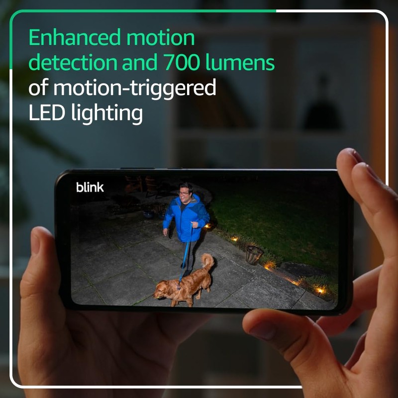 Blink Outdoor 4 Floodlight Camera — Wireless smart security camera,