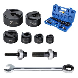 IBOSAD Manual Knockout Hole Punch Driver Kit 1/2 to 2 inch Electrical Conduit Hole Cutter Set KO Tool Kit (Conduit Hole Size) 1/2"~2" Knockout Punch kit
