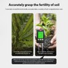 Splenssy Soil Moisture Meter 6-in-1 Soil Ph Meter Moisture/Fertility/pH/Temperature/Humidity/Light 90-Degree