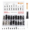 Gueenky 392 Piece Laptop Computer Screws Set, M2 M2.5 M3