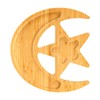 BinaryABC Eid Ramadan Kareem Moon Star Wood Serving Platters Wooden