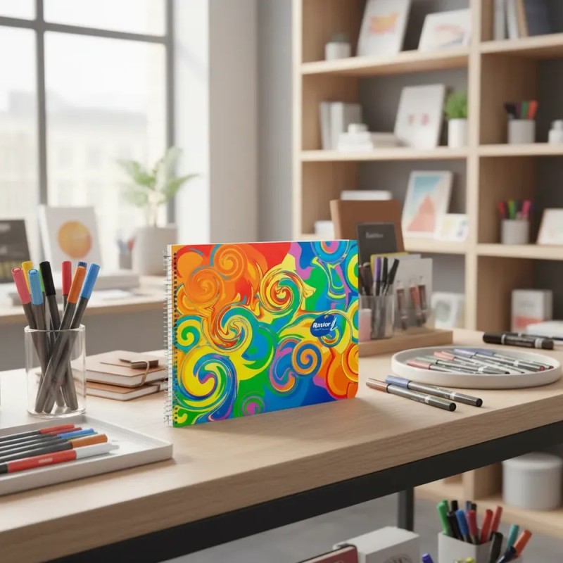Cuaderno De Dibujo Marquilla De 50 Hojas Con Papel Cebolla