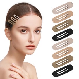 Small Flat Hair Clips for Women Lay Down Clips for Thin Hair Accessories 2.16 Inch 8pack