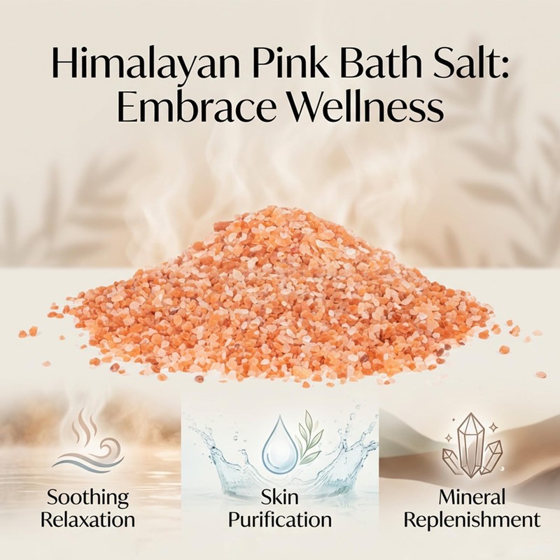 MAQIHAN Pink Himalayan Bath Salt - 10 Oz Himalayan Pink