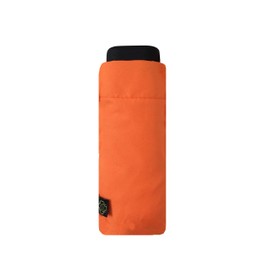 SMATI Mini paraguas plegable compacto – Tamaño de bolsillo 18 cm, resistente al viento, 200 g, ultra ligero, manual, paraguas de viaje, paraguas mixto, color naranja