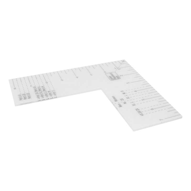 Namvo T-shirt Ruler Guide,Left Chest Logo Placement Tool for Heat