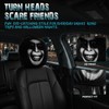 4 PCS Ghost Face Headrest Covers,Scary Headrest Covers for Cars
