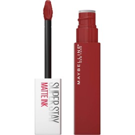 Maybelline New York Liquid Lipstick with Matte Finish, 16h Hold without Staining Vegan Formula, Super Stay Matte Ink Spiced Up, No. 335 Hustler (Red), 5 ml