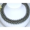 Black Pearl Necklace And Earrings, Black Lip Oyster Pearl 0.4