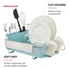 KitchenAid Compact Space Saving Rust Resistant Dish Rack with Removable