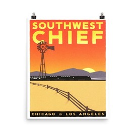 Vintage Poster - Southwest Chief 0193 - Premium Luster Photo Paper Poster (16X20)