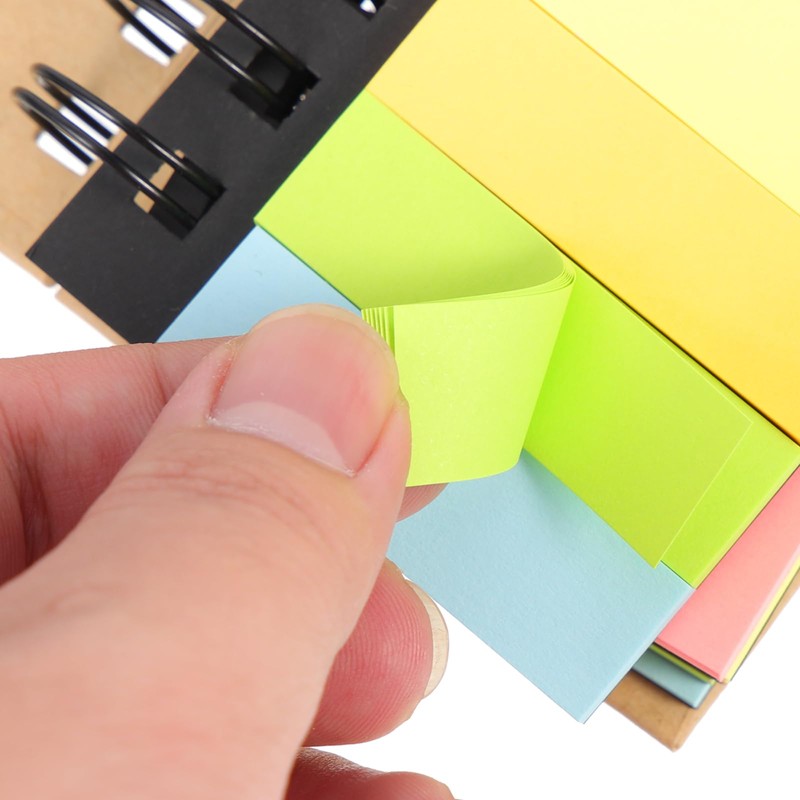 AOKWAWALIY 3 Piece Sticky Notepad Ring, Mini Notebook, Mini Notebook,